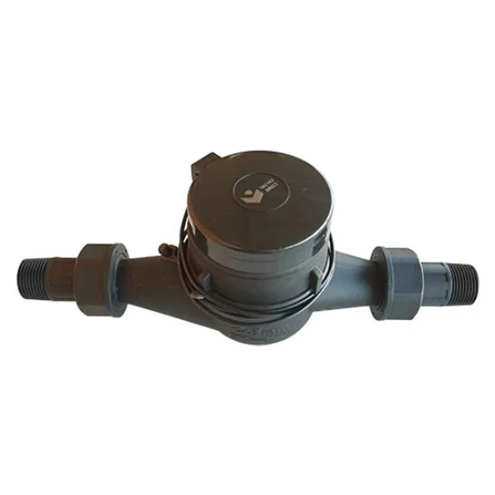 1-inch 25mm generic flow meter by Valves Direct for Hunter Hydrawise WiFi controller (10L/pulse, 120LPM). (Character Count: 108)