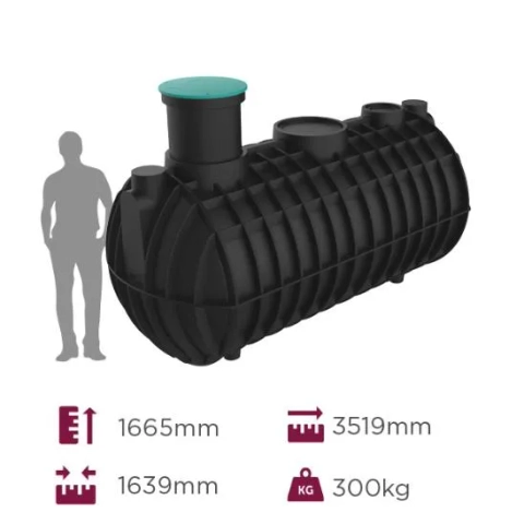 QTank sells the 5,000 Litre Polymaster tank, fully tested polyethylene for maximum capacity and minimal excavation.