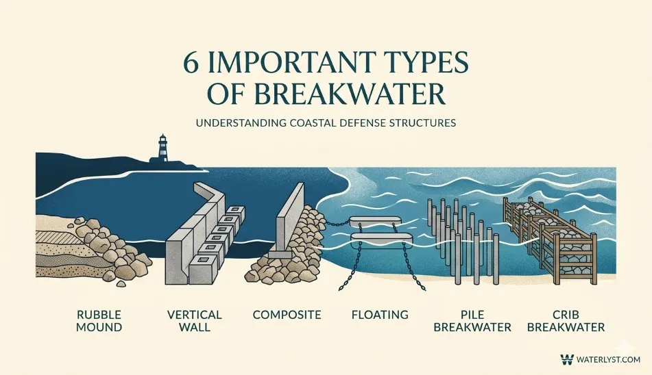 6 Important Types of Breakwaters