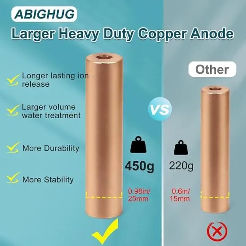 ABIGHUG 35000 Gallons Solar Pool Ionizer