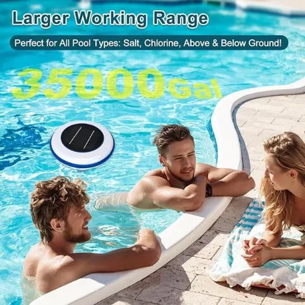 ABIGHUG 35000 Gallons Solar Pool Ionizer