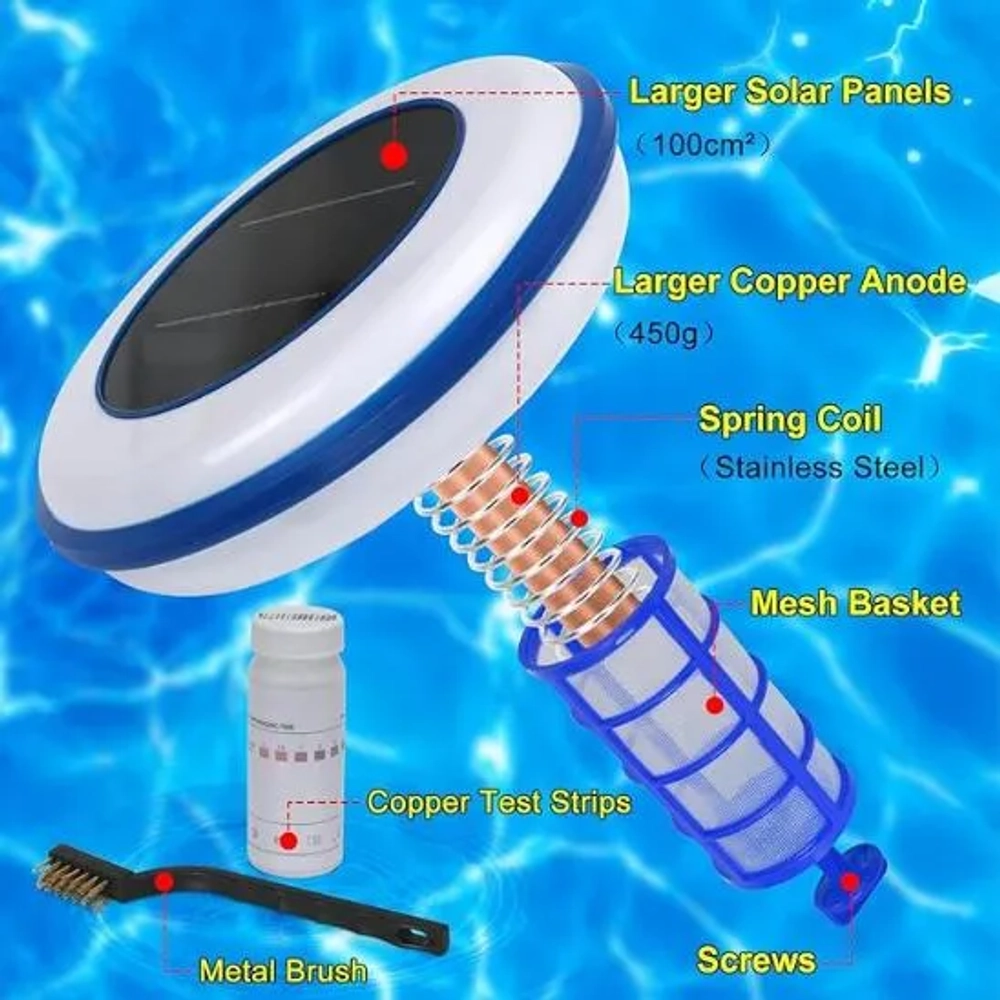 ABIGHUG 35000 Gallons Solar Pool Ionizer