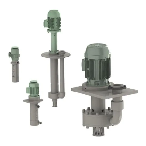Heavy-duty ARBO seal-less immersible centrifugal pump for chemical processing and industrial wastewater transfer applications