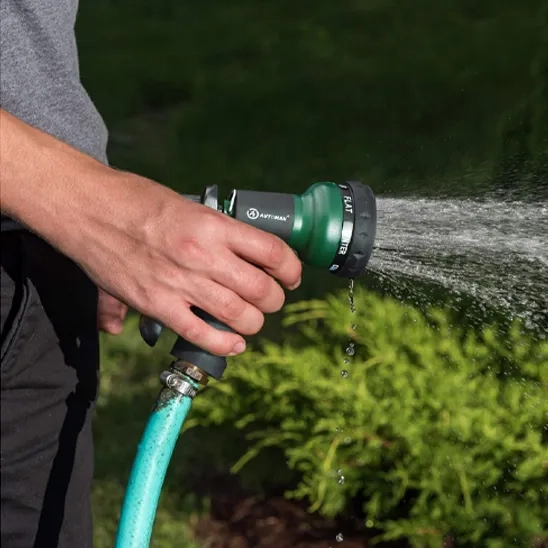 AUTOMAN-Garden-Hose-Nozzle  ABS Water Spray Nozzle with Heavy Duty 7 Adjustable Watering Patterns