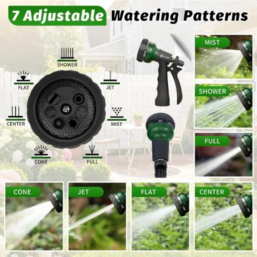 AUTOMAN 7-Patterns Garden Hose Nozzle