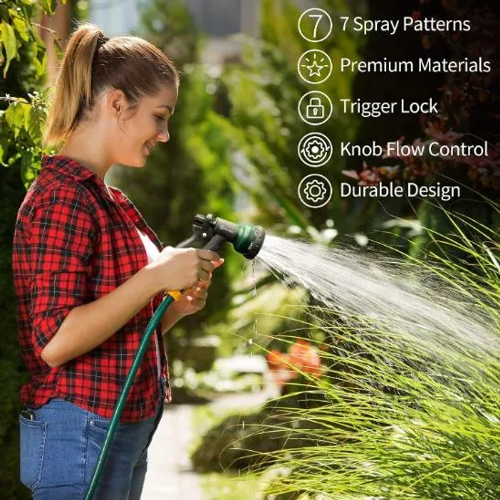 AUTOMAN 7-Patterns Garden Hose Nozzle