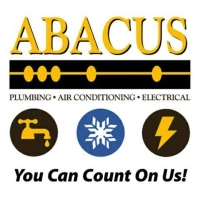 Official Abacus Plumbing logo representing plumbing, AC, and electrical services in Houston, TX.