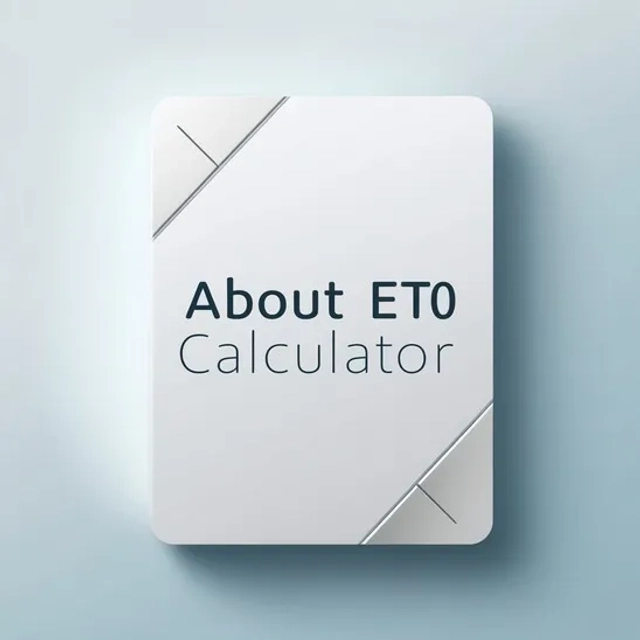 About ET0 Calculator Software 