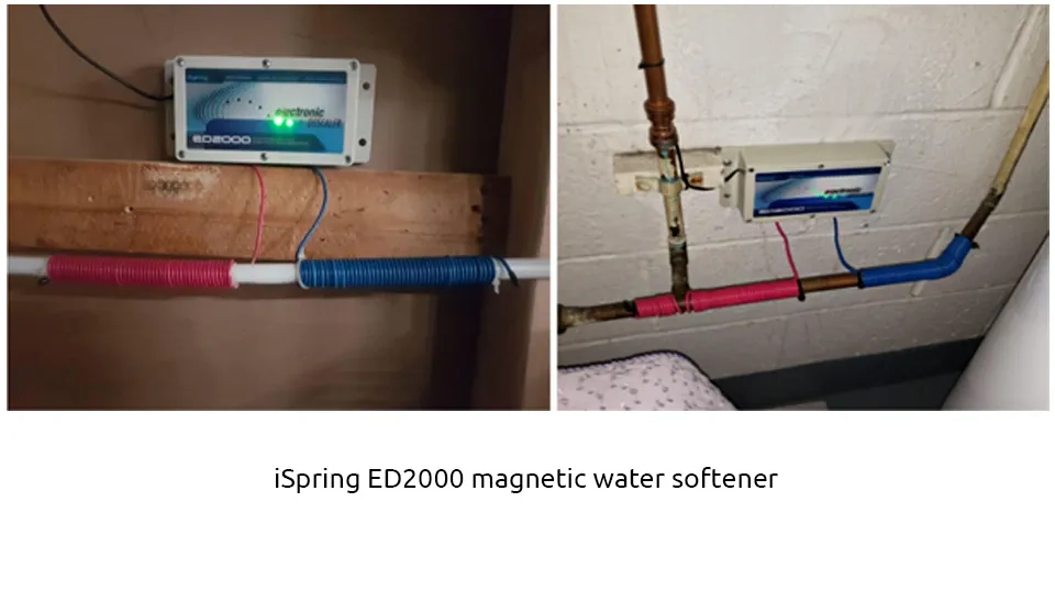 According to reviews,  iSpring ED2000 electronic water descaler worked as advertised, and has a great performance in reducing the water hardness.