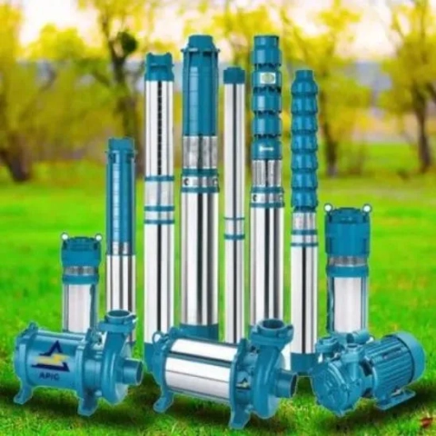 Range of Accurate Power Group submersible water pump models designed for industrial and commercial water management