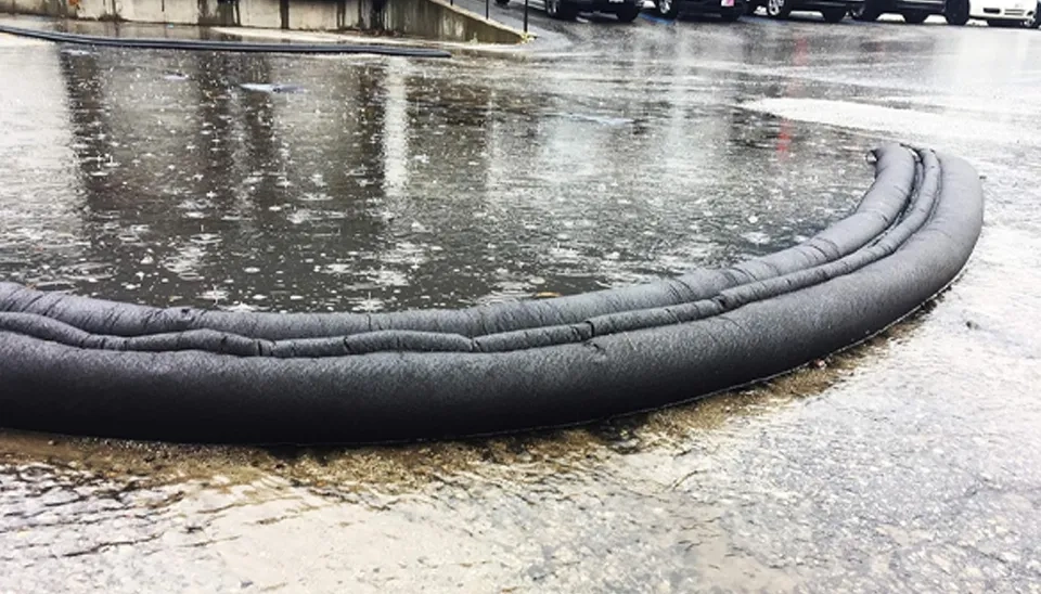 Activated Quick Dam Flood Barrier