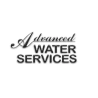Advanced Water Services logo featuring a combination of elegant script and bold sans-serif typography, representing professional water treatment and filtration.