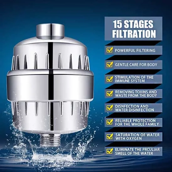 Advantages of the FEELSO 15 Stage Shower Filter Combo.