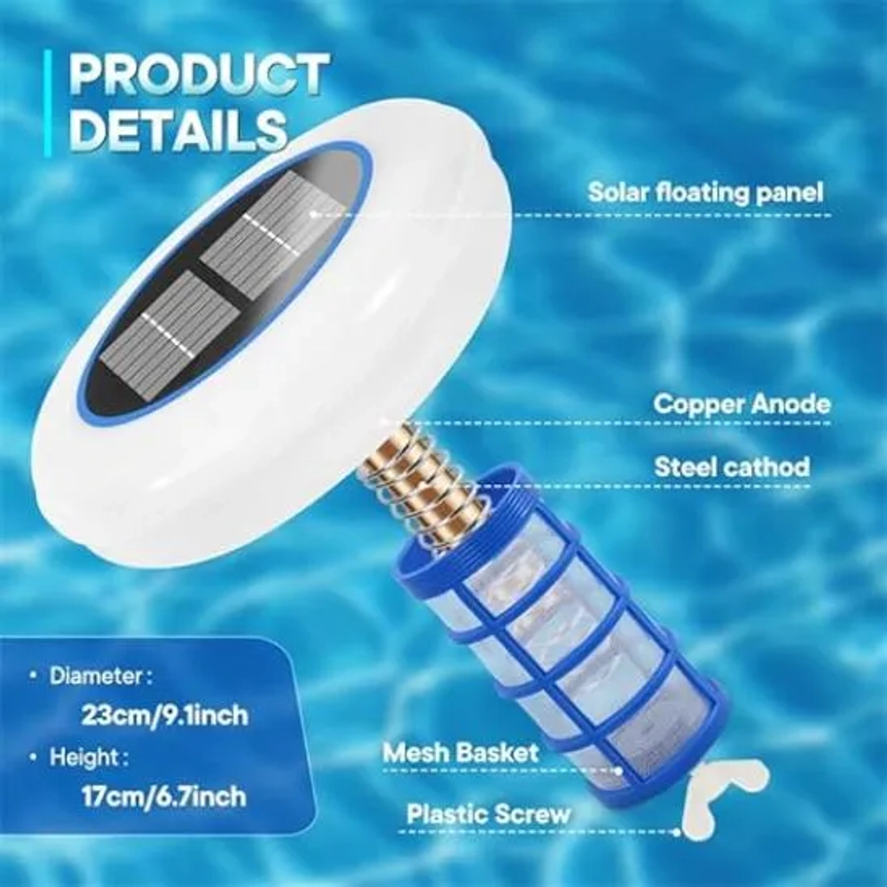 Aisdan 45000 Gallons Solar Pool Ionizer
