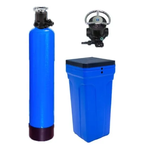 Al Nahr Al Adhab Water Softener featuring mechanical control valve for efficient water softening system