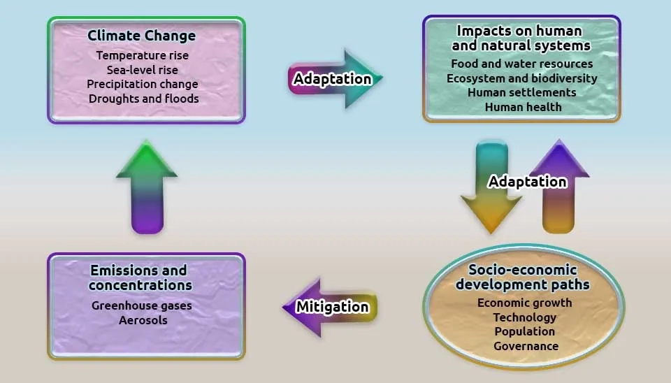 integrated framework for climate change according to the socio-economic development path on emission scenarios