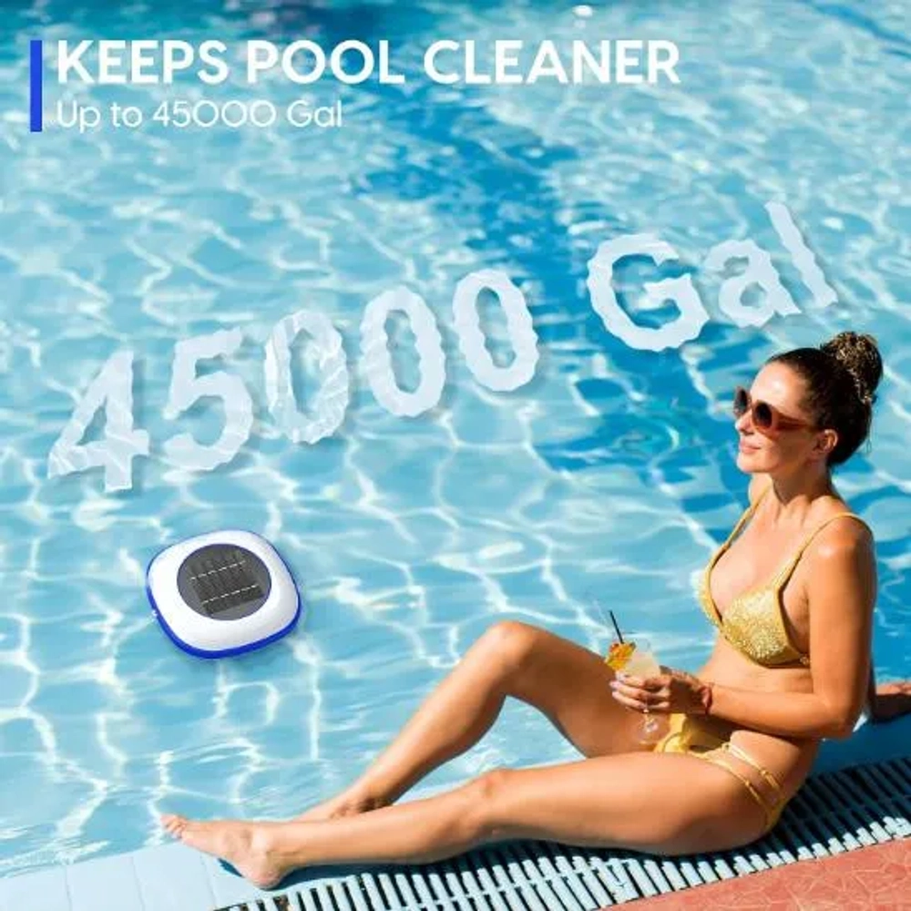 Ant-Link Solar Pool Ionizer Floating Water Cleaner