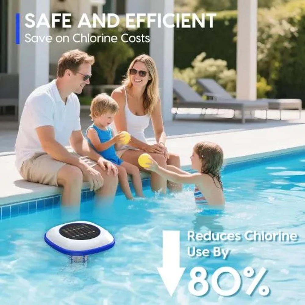 Ant-Link Solar Pool Ionizer Floating Water Cleaner