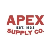 Apex Supply Company profile logo with red lettering and Est 1933 founding text