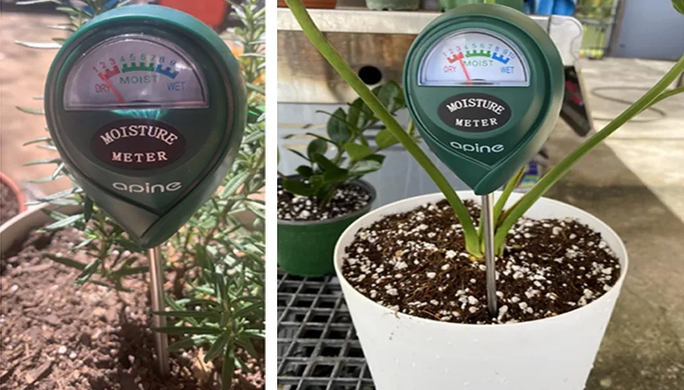 Apine Soil Moisture Meter Plants were just watered and the meter still marked ‘dry’