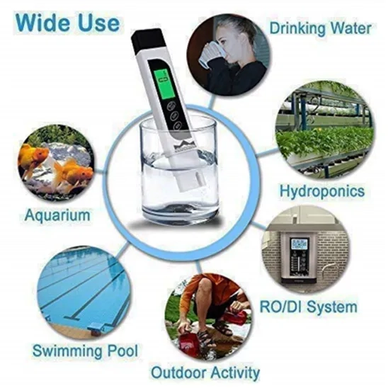 Applications of DUMSAMKER 2024 Upgraded Digital Water Tester, 3-in-1 Temperature, EC, and TDS Water Meter