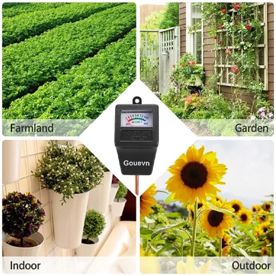 Applications of Gouevn Plant Soil Moisture Meter Indoor & Outdoor, Soil Tester Plant Water Meter for Potted Plants Garden