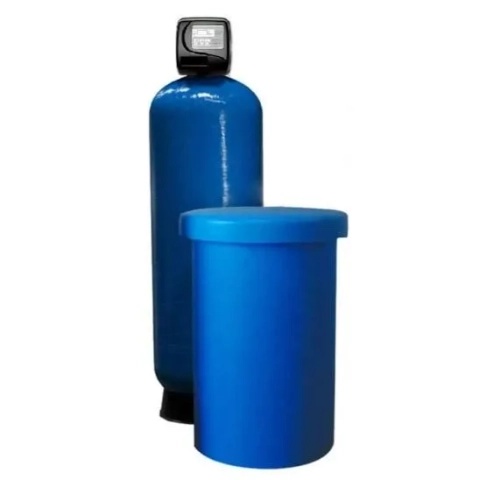 Aqua Drops compact single tank water softener with automatic control valve for homes in UAE.