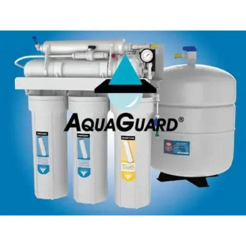 Multi-stage AquaGuard water filtration system by AquaGeneral, providing pure water in Houston.
