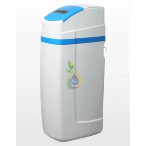 Cabinet type Aqua Life water softener system designed for removing calcium and magnesium hardness in residential water supply UAE