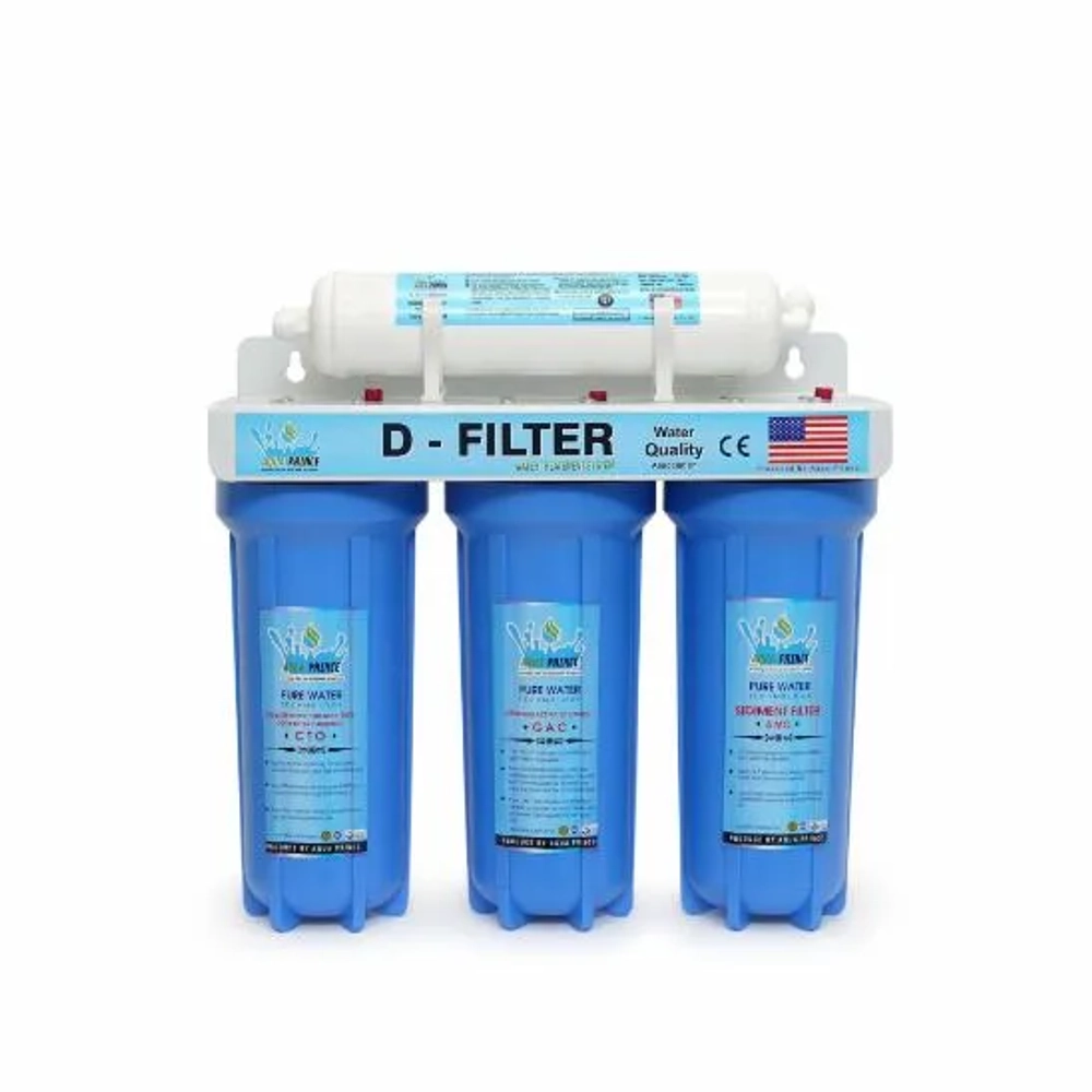 Aqua Prince 4-stage water filtration purifier designed for residential use and improved drinking water quality