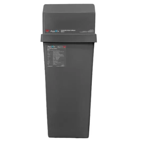 Premium AquaCo SEV17 automatic water softener eliminates scale; 28L resin is superior to small cartridges.