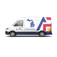 Aspen Plumbing Services van in Jackson, MI. Serving Jackson County for plumbing, water softener, and drain services.