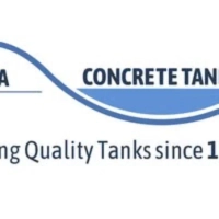Bega Concrete Tanks logo, Bega NSW, providing engineered water and sewer storage solutions since 1988.