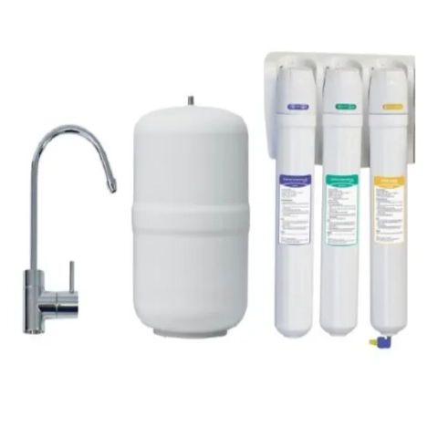 Compact under-counter residential drinking water purification system featuring quick-change filter modules, expertly plumbed by Best Water VA LLC