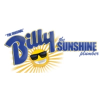 Billy the Sunshine Plumber official logo featuring the classic smiling plumber mascot and a bright yellow sun icon