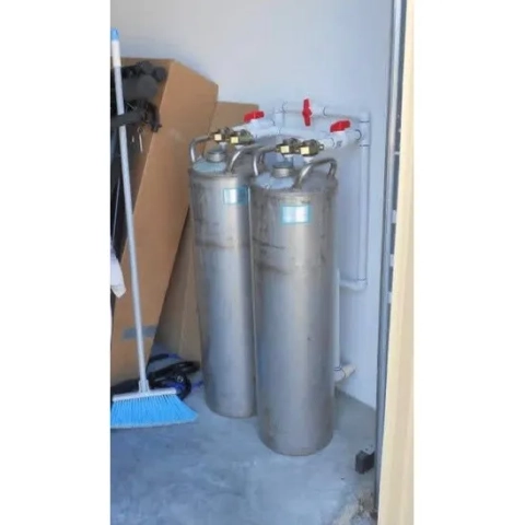 Blair Water Conditioning dual-tank system combining high-grade water softening and carbon filtration