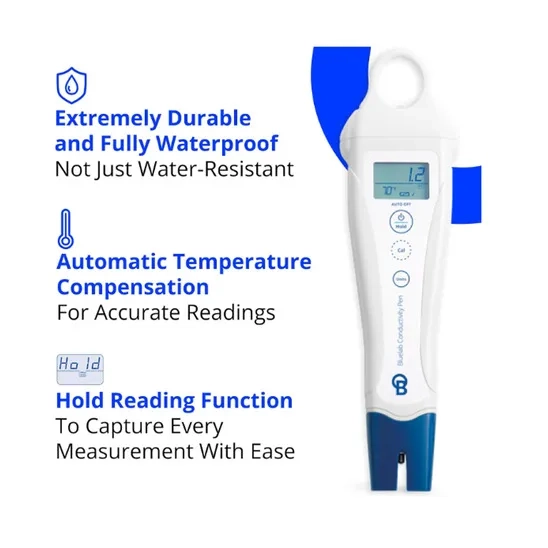 Bluelab PENCON TDS Water Tester for Temperature and Nutrient, TDS Testing Kit