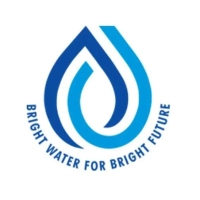 right Water logo in Sharjah, featuring a blue stylized water droplet shape with a modern design.