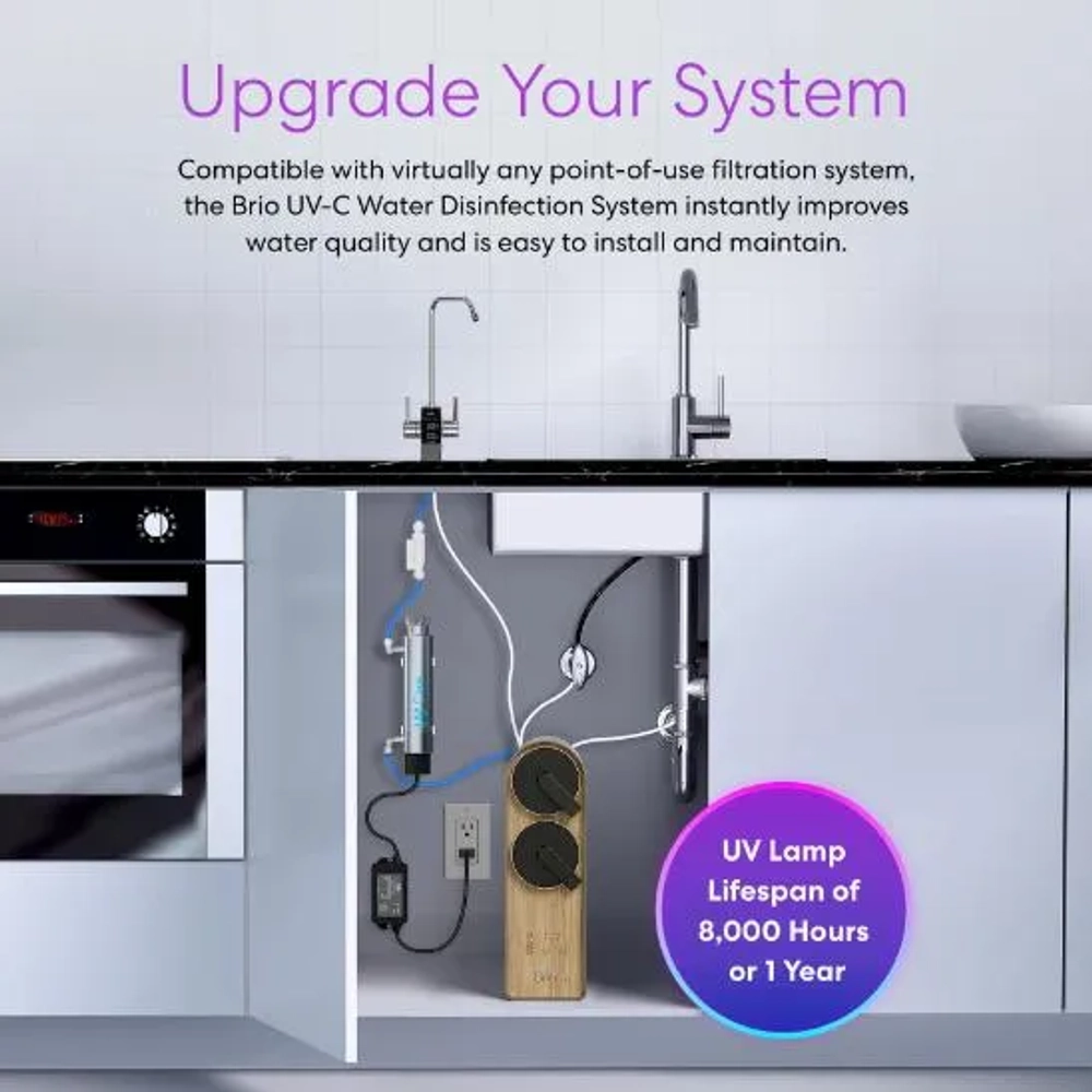 Brio UVS03 UV Ultraviolet Light Water Filtration Disinfection System