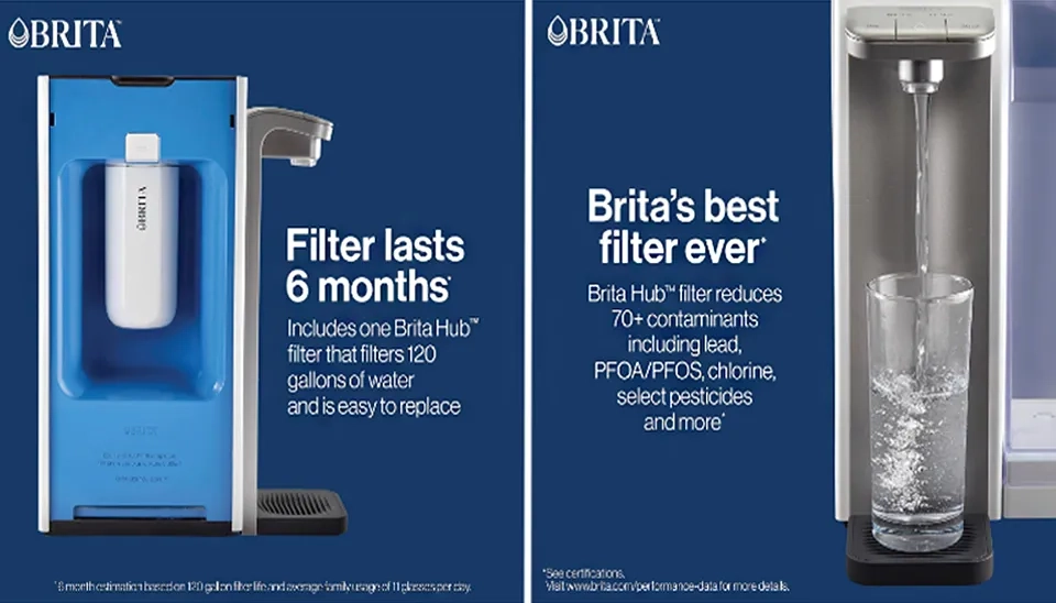 Brita countertop water filter system