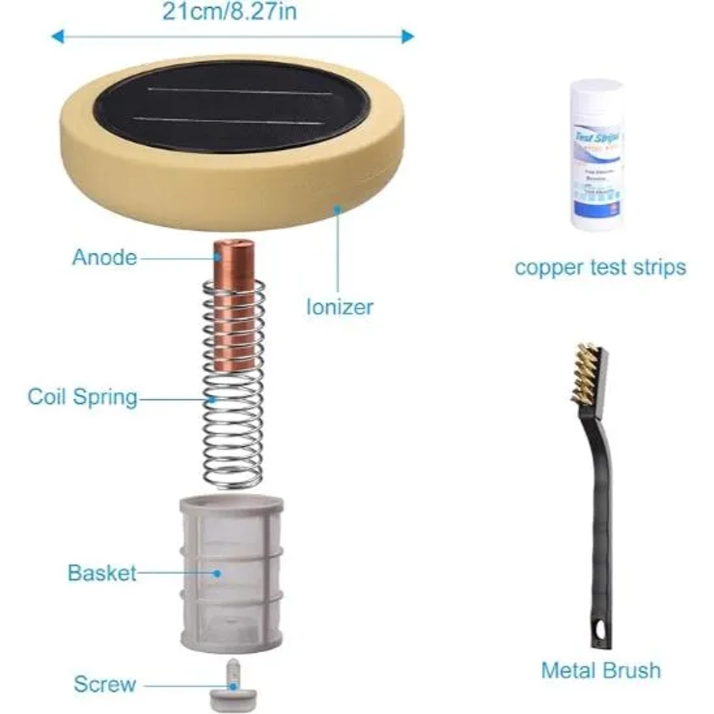 Bsteciar Solar Pool Ionizer for Above Ground