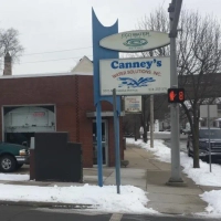 Canney's Water Solutions building selling EcoWater products and residential filtration services.
