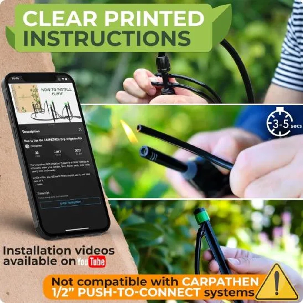 Carpathen Complete Drip Irrigation System Kit
