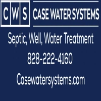 Case Water Systems logo for septic, well, and water treatment services in Hendersonville.