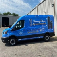 Century Water service vehicle showing branding for conditioning and purification in New Jersey area.