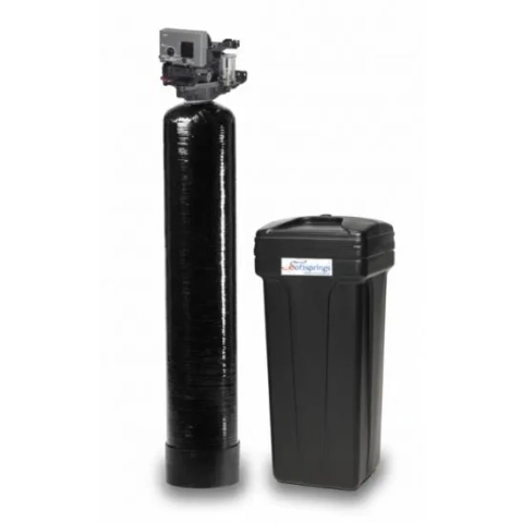 Residential Charger Pro H2O 455 water treatment unit by Softsprings, showing the tank and electronic control.