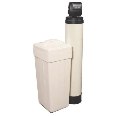 Charger Pro H2O water softener by Charger Water Treatment with digital control and brine tank.