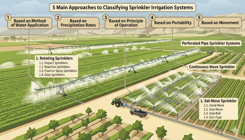 Classification of Sprinkler Irrigation System