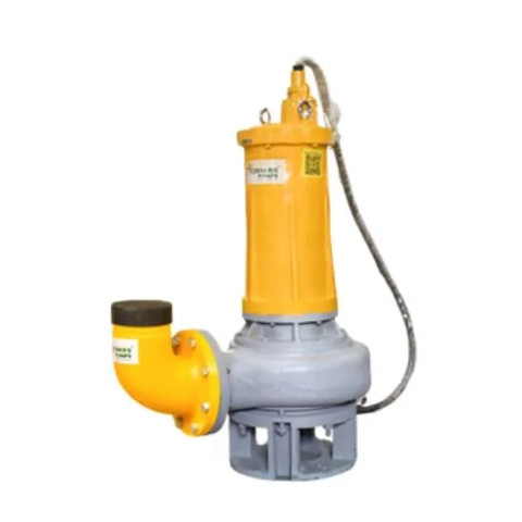 Cosmos CSW Sewage Pump by Cosmos Pumps, a heavy-duty yellow and grey submersible industrial pump.