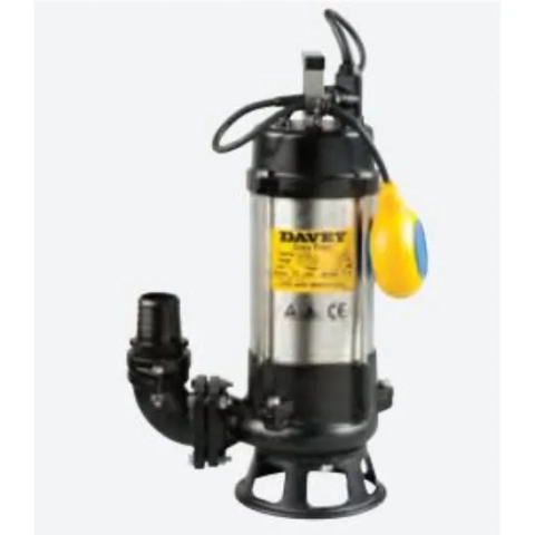 Davey Single Channel D75SA sump pump designed for efficient wastewater drainage and reliable solids handling performance